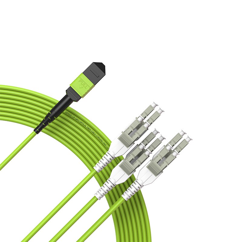 MPO MTP To LC Uniboot OM5 Fiber Patch Cable MPO MTP To LC Uniboot OM5 Fiber Patch Cable
