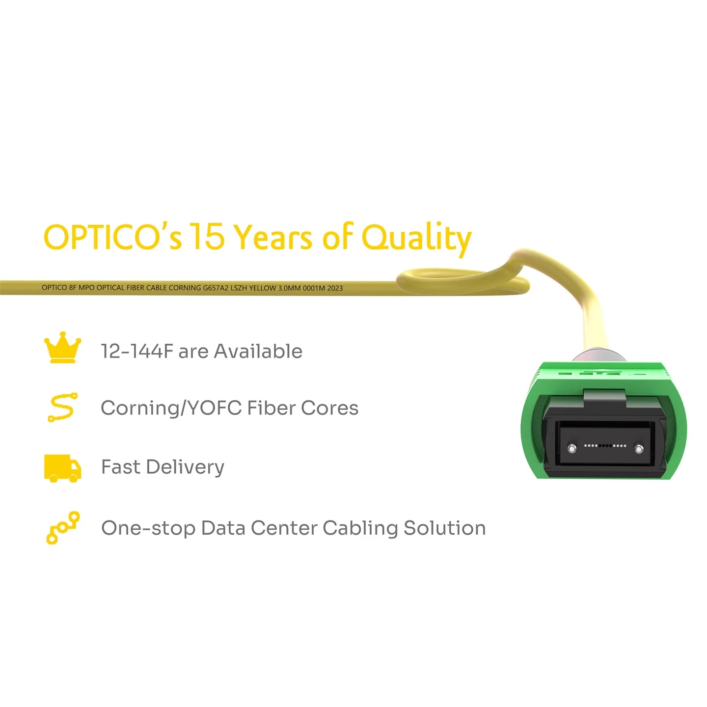 8F MPO To 4LC Duplex Breakout Cable OS2 8F MPO To 4LC Duplex Breakout Cable OS2