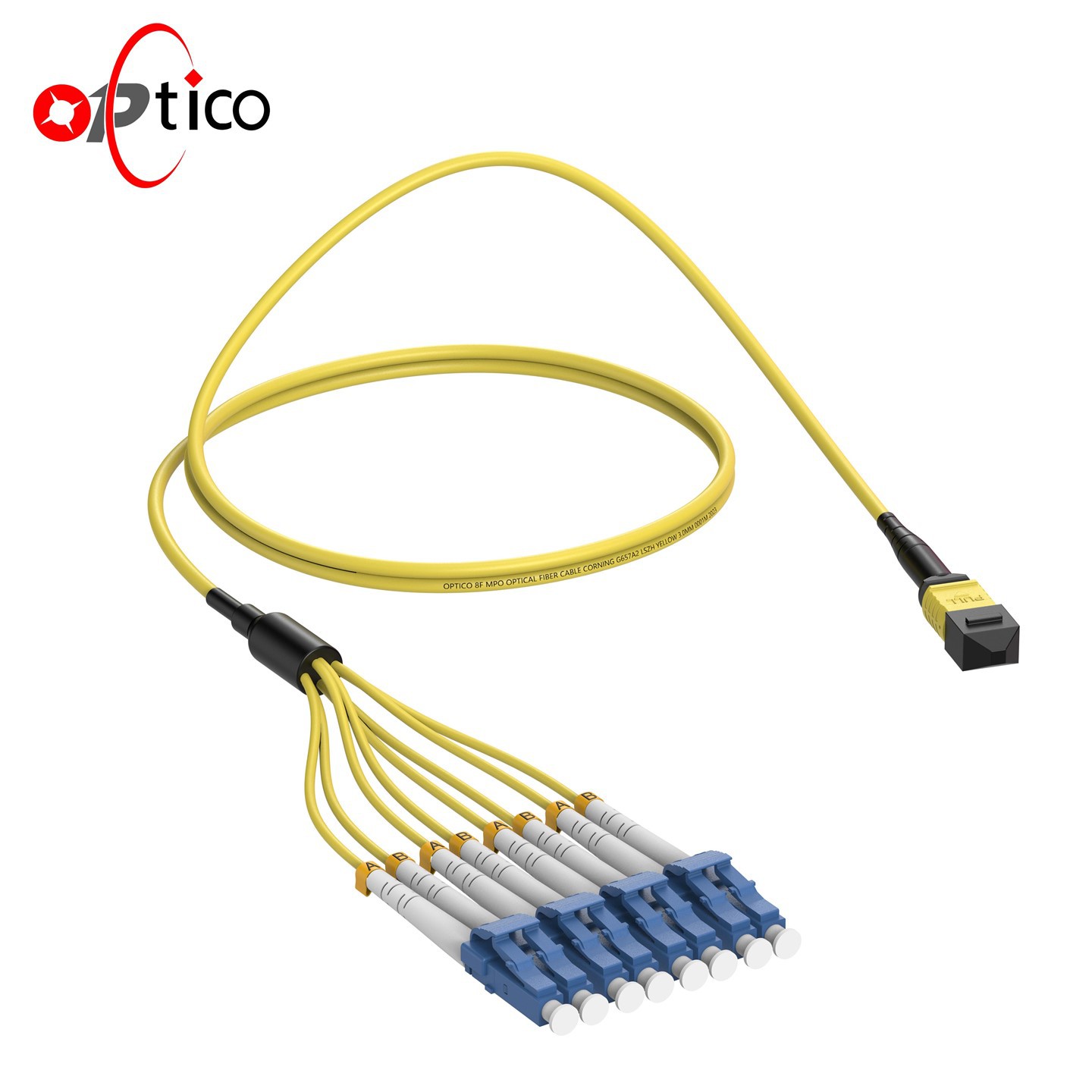 8f MTP MPO σε LC Breakout Cable OS2