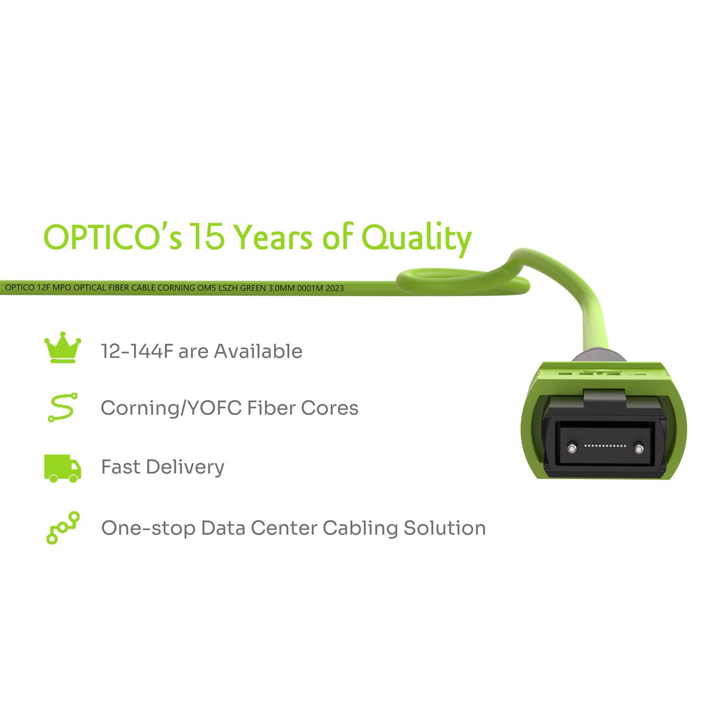 MPO MTP To LC Uniboot OM5 Fiber Patch Cable