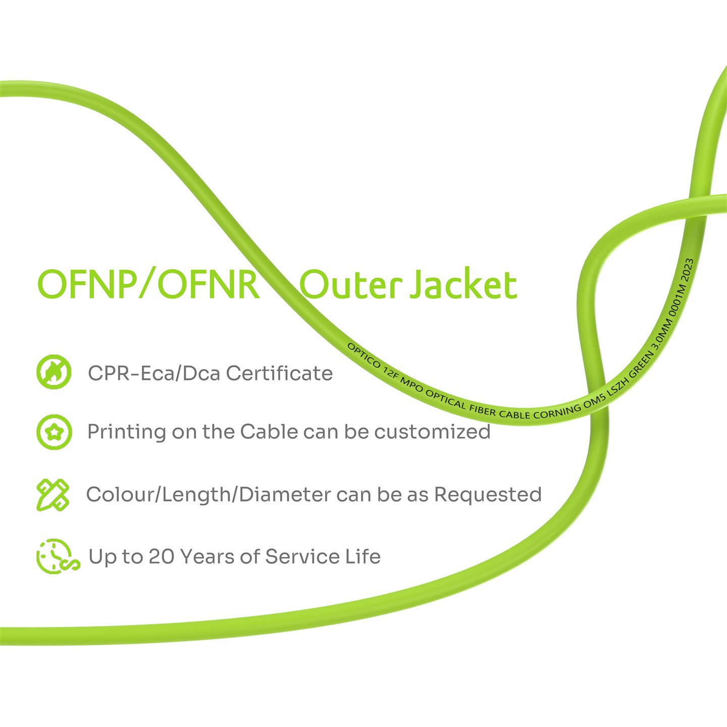 MPO MTP To LC Uniboot OM5 Fiber Patch Cable